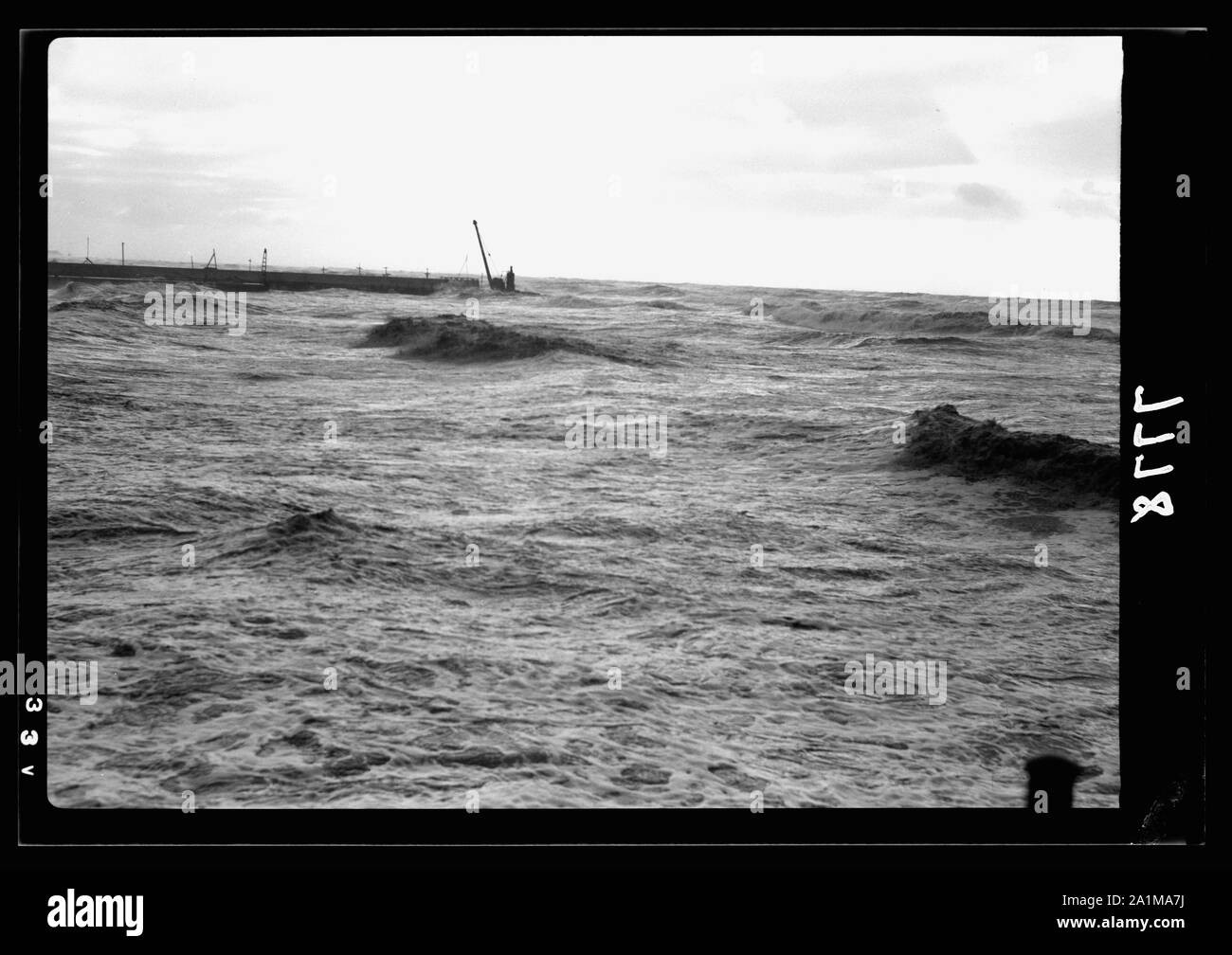 Ouverture officielle du Port de Tel Aviv. Le brise-lames de Tel Aviv Banque D'Images