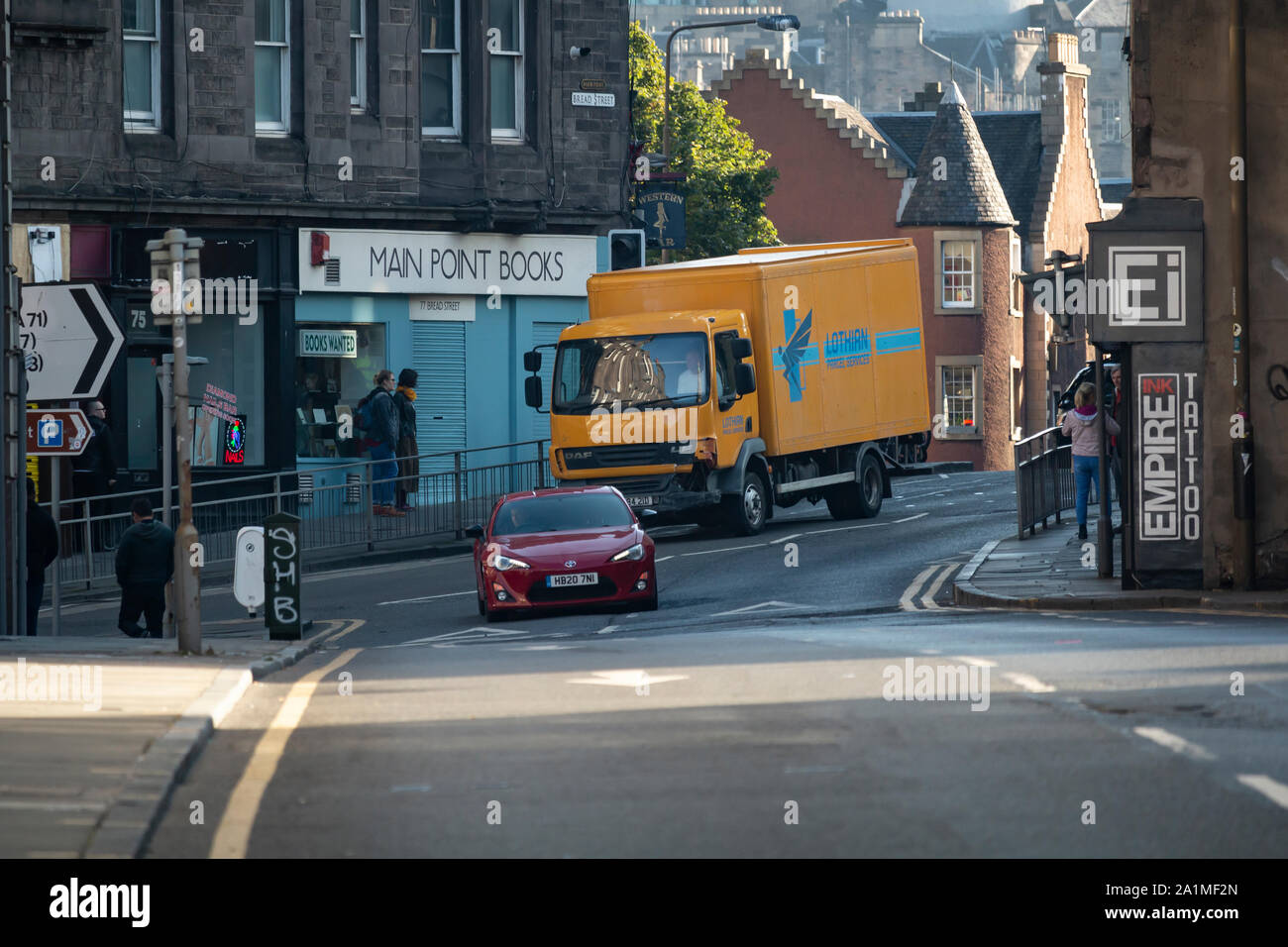 Fast and Furious 9 en tournage à Édimbourg, Écosse Banque D'Images