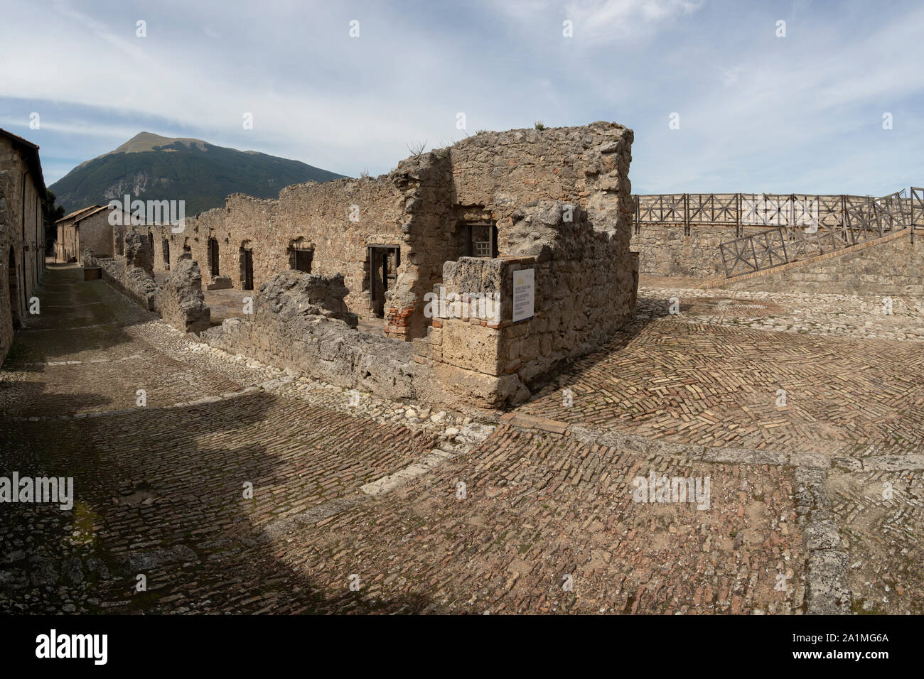 La forteresse de Civitella del Tronto Banque D'Images