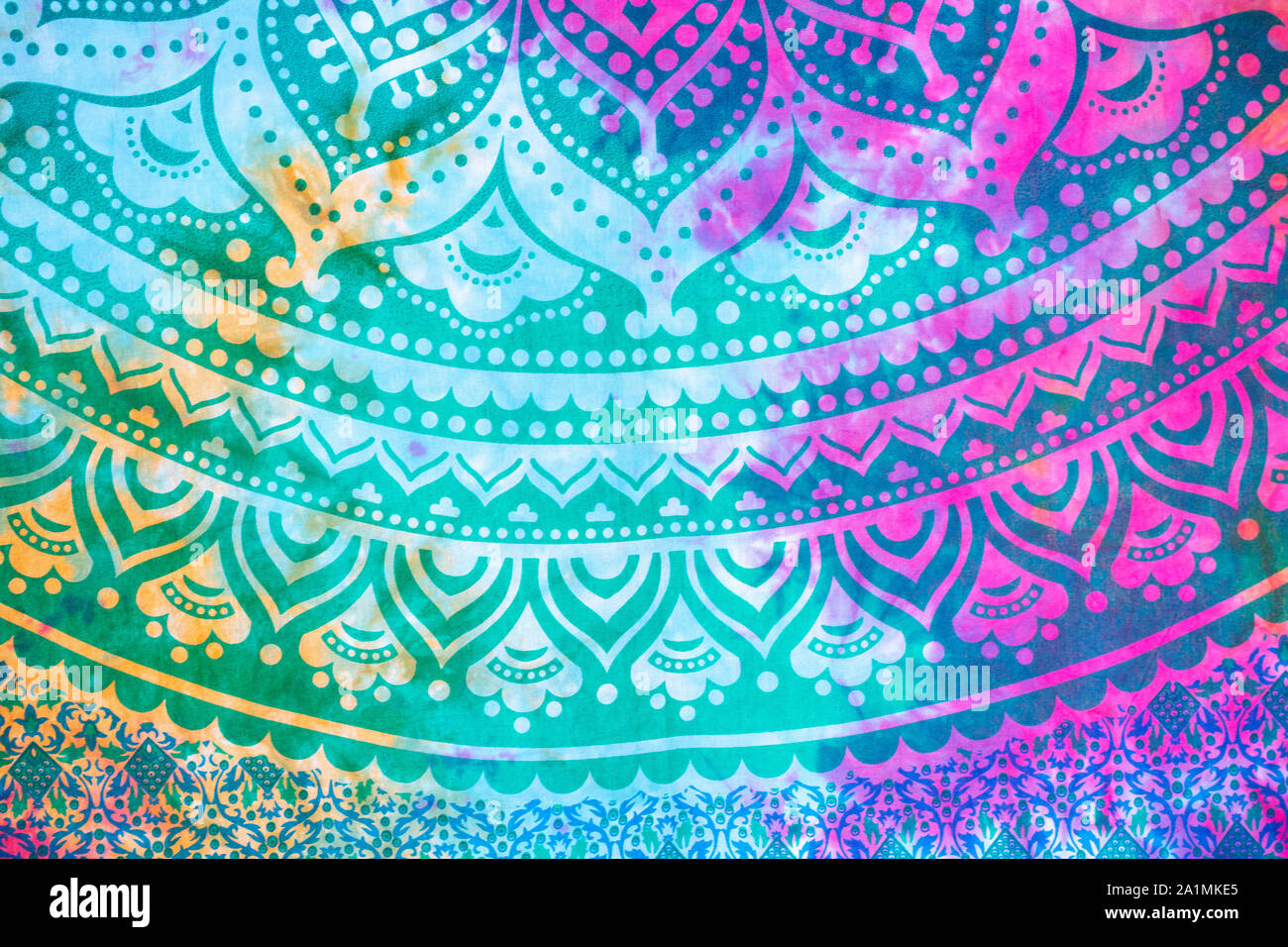 Cravate tissu teint de l'Inde Banque D'Images