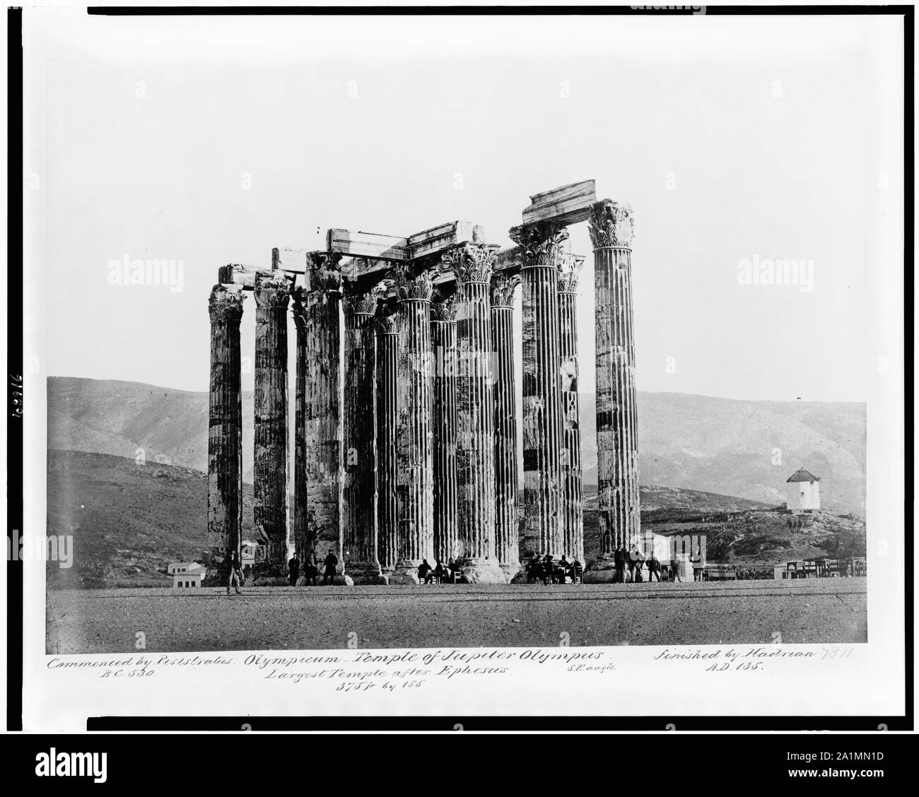 Olympieum ou Temple de Jupiter Olympus Banque D'Images