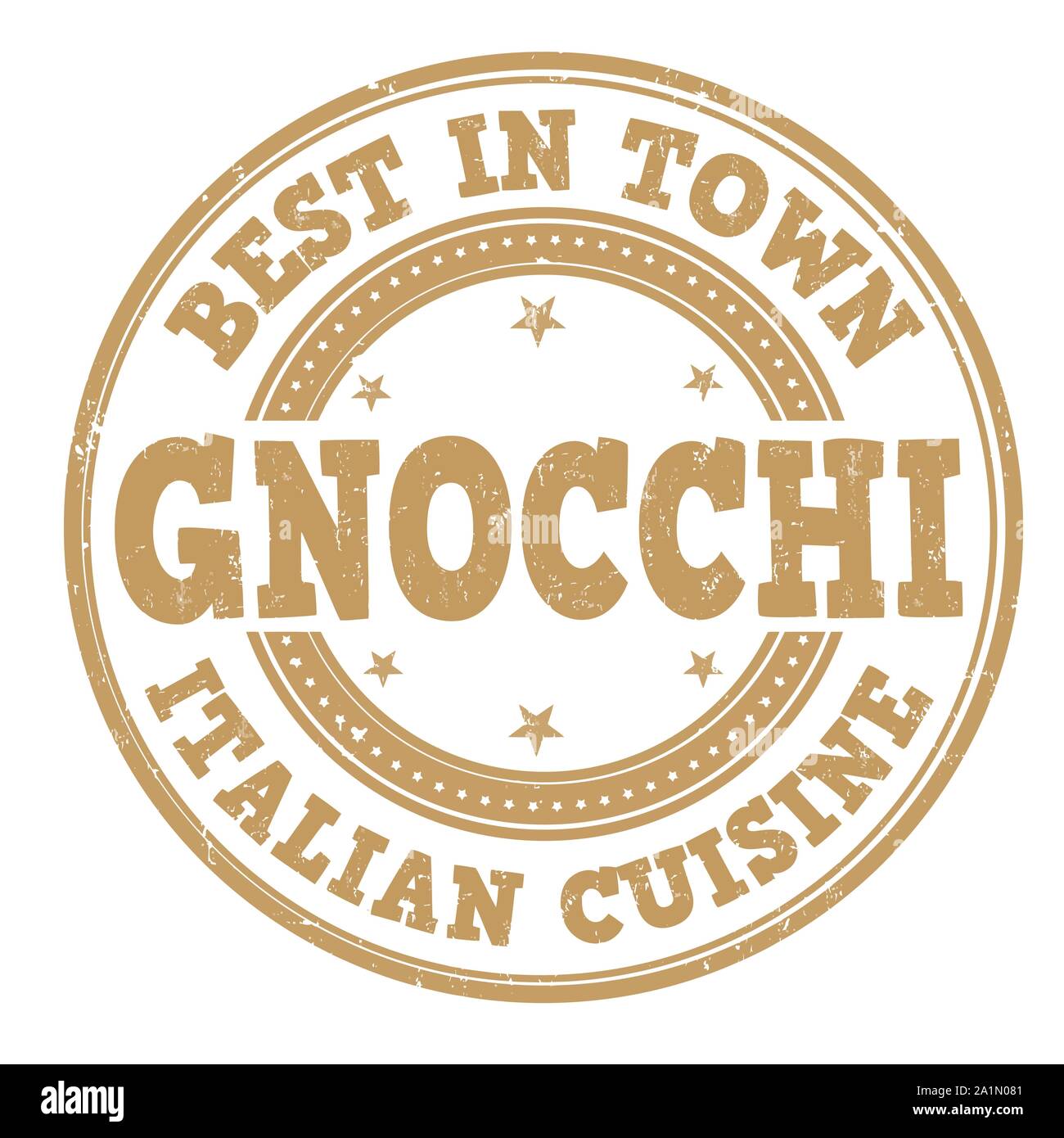 Gnocchi signe ou marque sur fond blanc, vector illustration Illustration de Vecteur