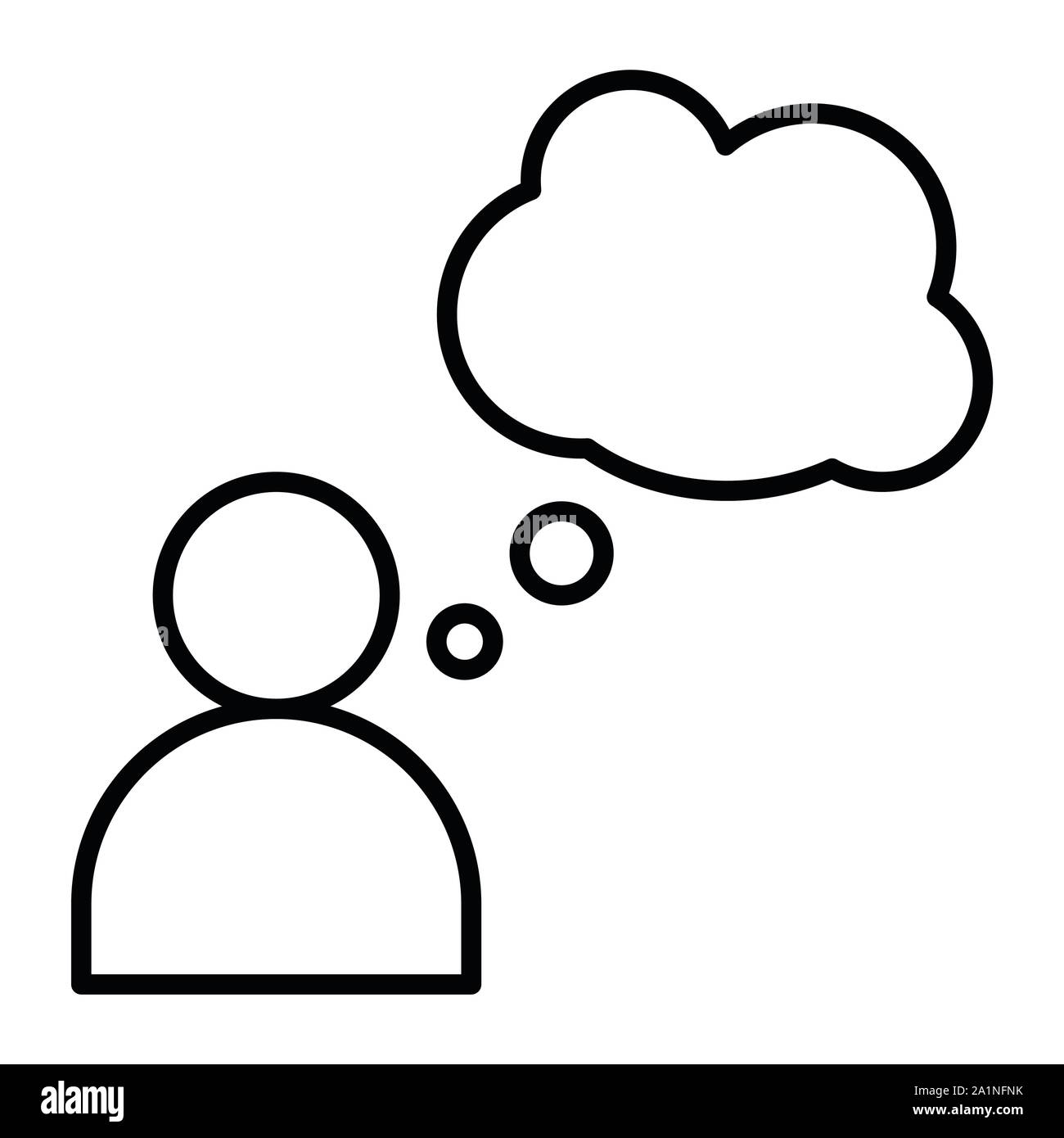 Parler d'illustration vectorielle, l'icône, les contours Illustration de Vecteur