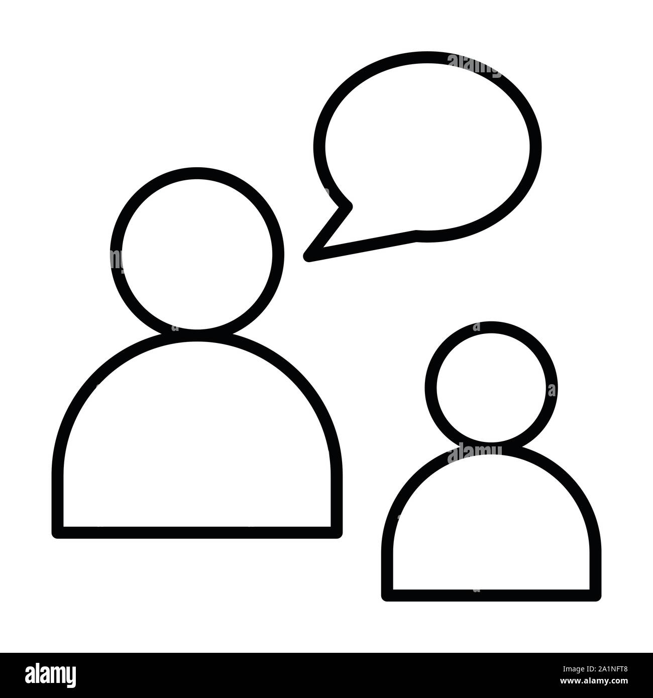 Icône de message, Vector illustration, les contours Illustration de Vecteur