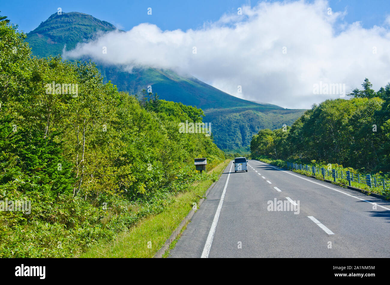 Le parc national de Shiretoko, Hokkaido, Japon. Banque D'Images