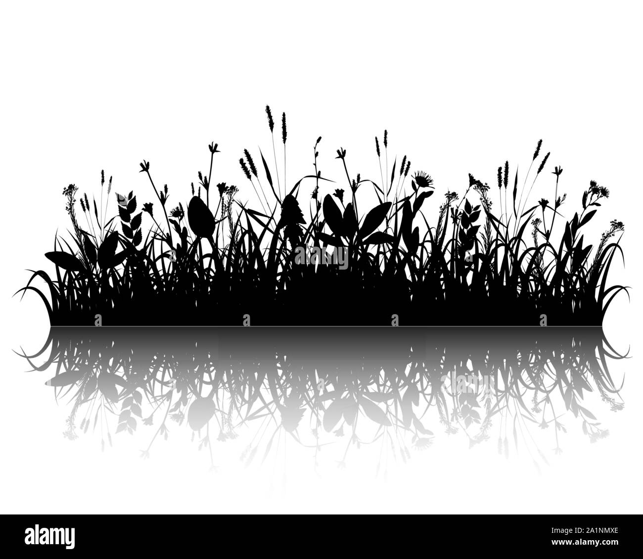 Grass vecteur silhouette Illustration de Vecteur