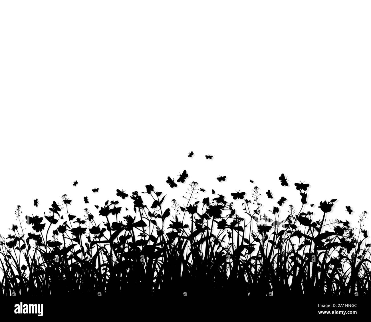 Grass vecteur silhouette Illustration de Vecteur