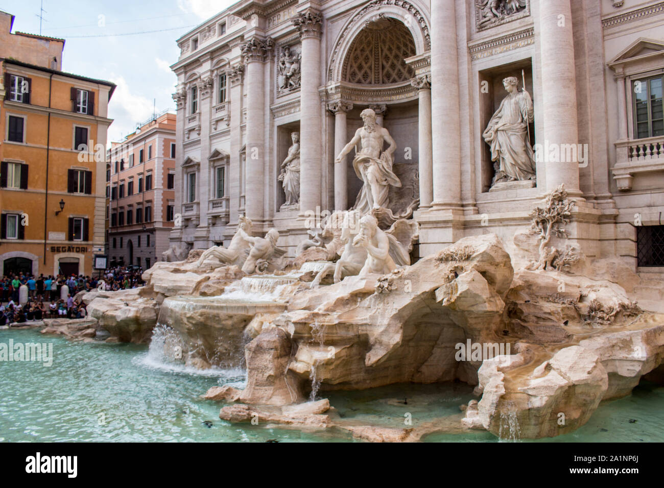 Fontaine de Trevi, la grande beauté de Rome Banque D'Images