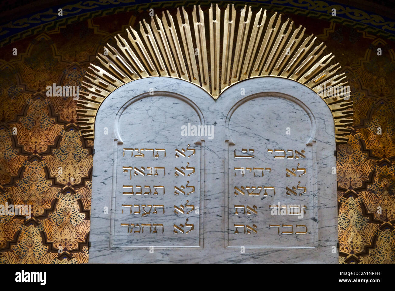 Intérieur de la synagogue de Prague, Jubilee Synagogue Banque D'Images