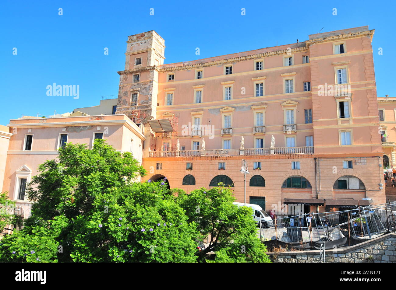 Cagliari, Italie, septembre 2019. Vue du Bastione Saint Remy Banque D'Images