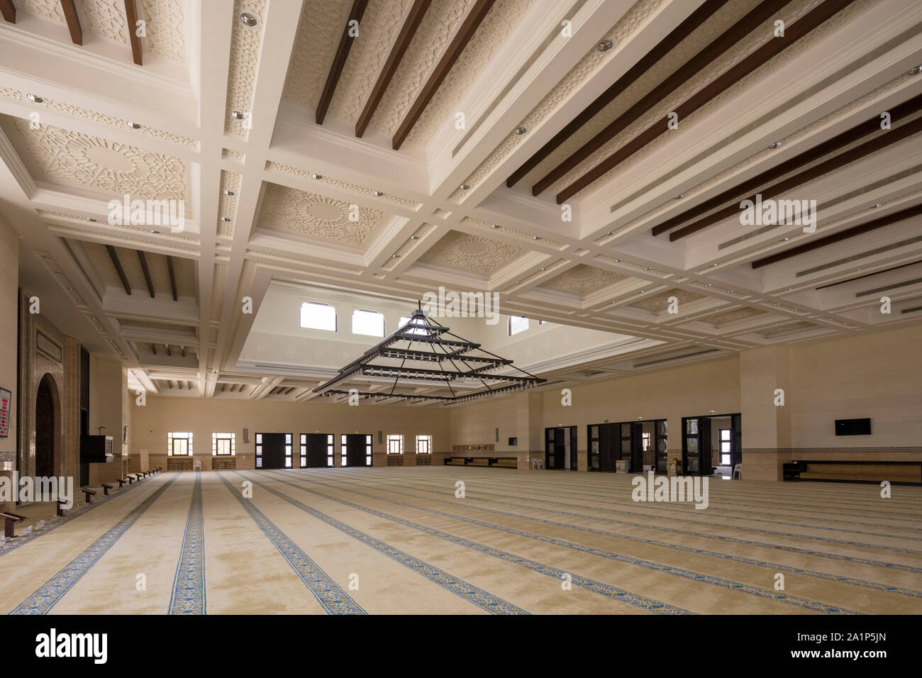 Le cheikh Sultan Bin Zayed La première mosquée, Bateen, Abu Dhabi, Émirats Arabes Unis Banque D'Images