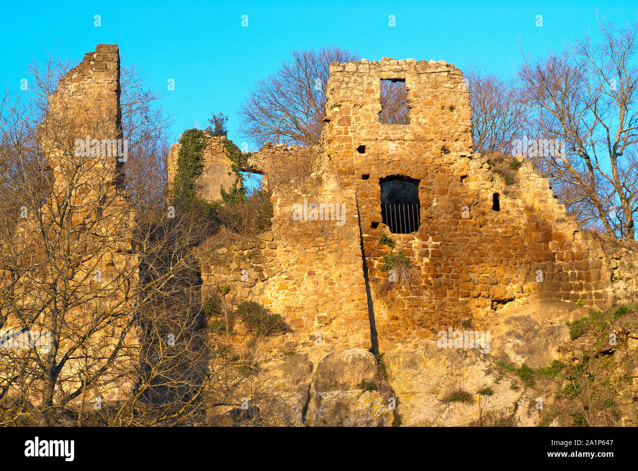 Ruines de Canale Monterano, lazio, Italie Banque D'Images