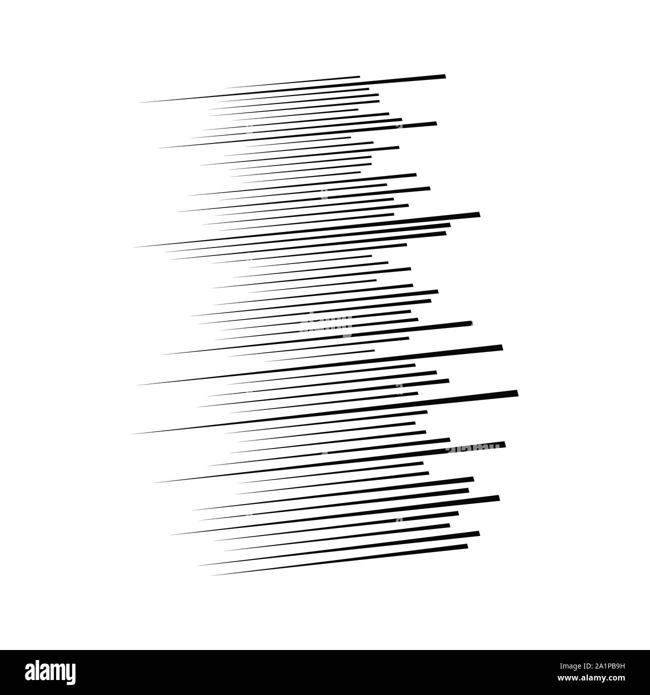 Élément lignes aléatoires. Lignes horizontales au hasard. Droites irrégulières, bandes parallèles. Des rayures, des bandes de demi-ton motif géométrique Illustration de Vecteur