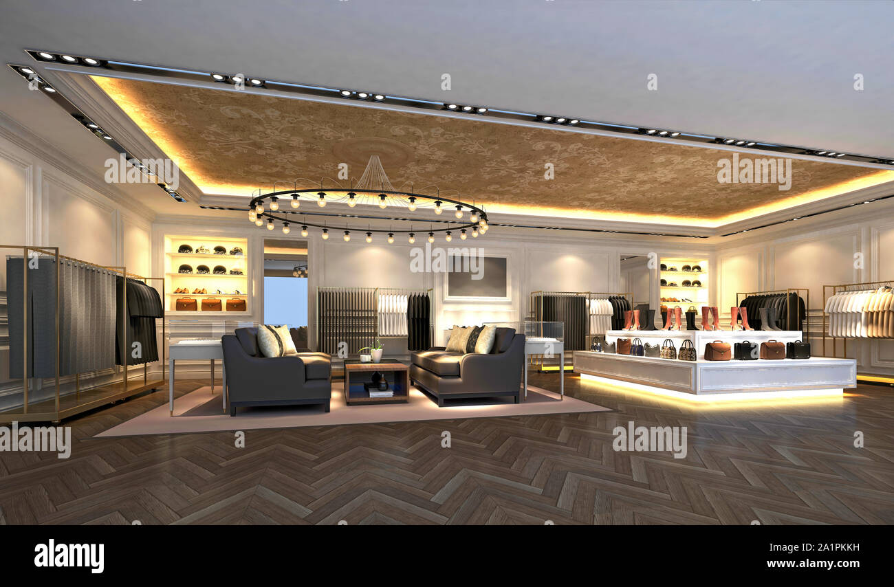 3D render of building hall de la réception Banque D'Images