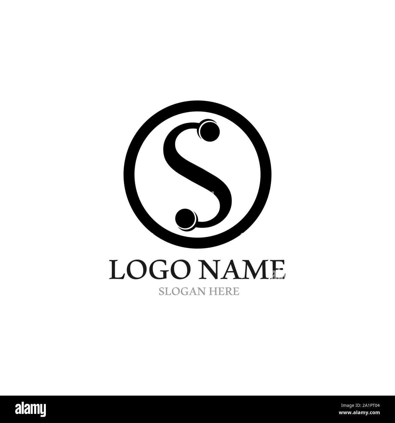S logo design vector Illustration de Vecteur