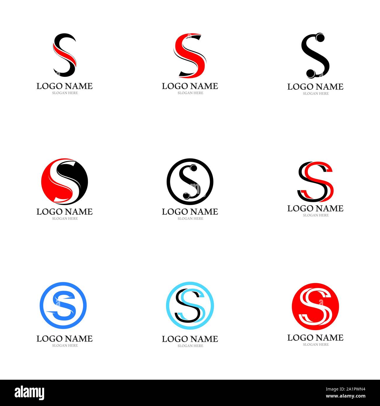 S logo design vector Illustration de Vecteur