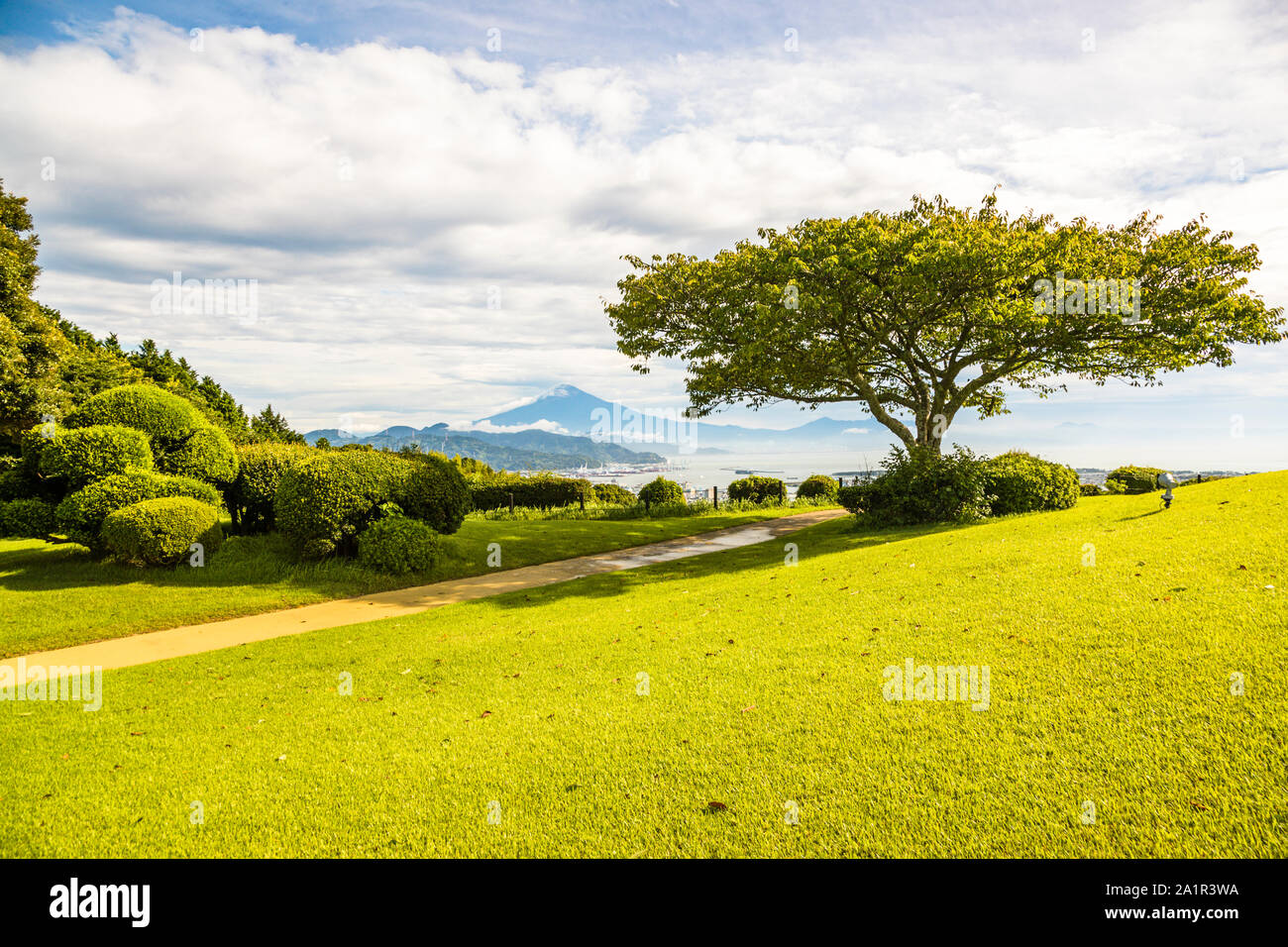 Hôtel Nippondaira, Shizuoka, Japon avec vue sur le Mont Fuji Banque D'Images