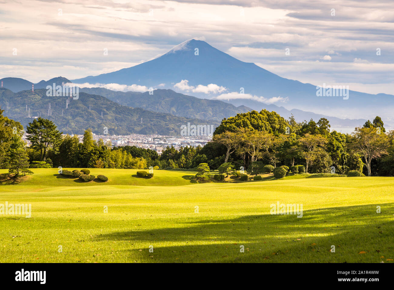 Hôtel Nippondaira, Shizuoka, Japon avec vue sur le Mont Fuji Banque D'Images