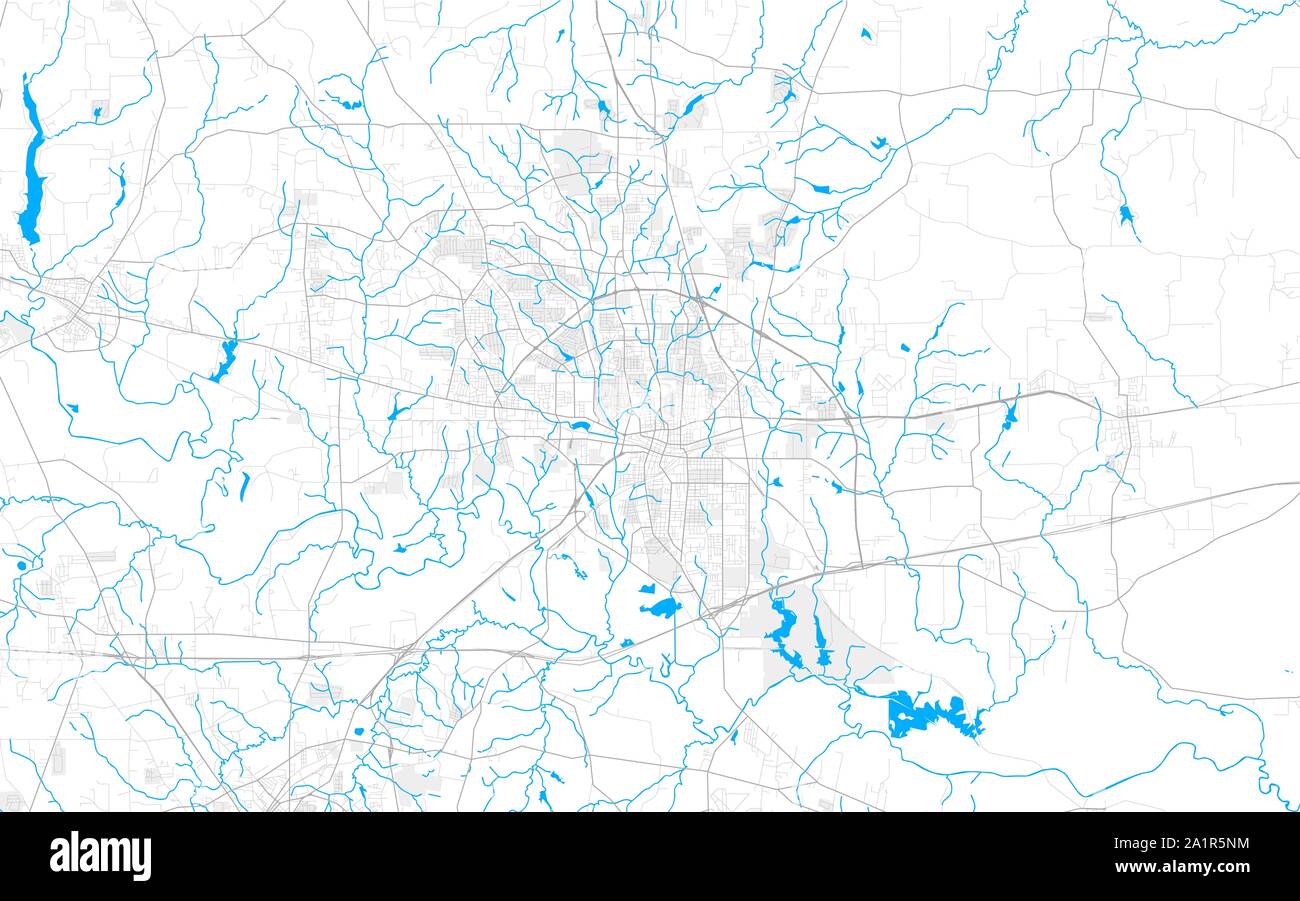 Détaillée riche région carte des vecteurs Longview, Texas, USA. Modèle de carte pour la décoration. Illustration de Vecteur