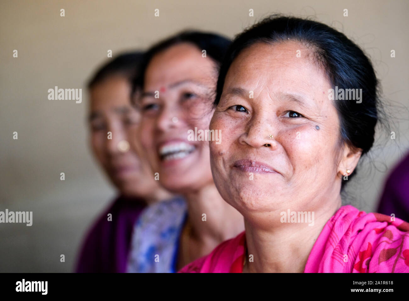 Les femmes ont formé un groupe d'entraide d'être économiquement plus indépendants. Bagbari Village, Etat de Tripura, nord-est de l'Inde Banque D'Images
