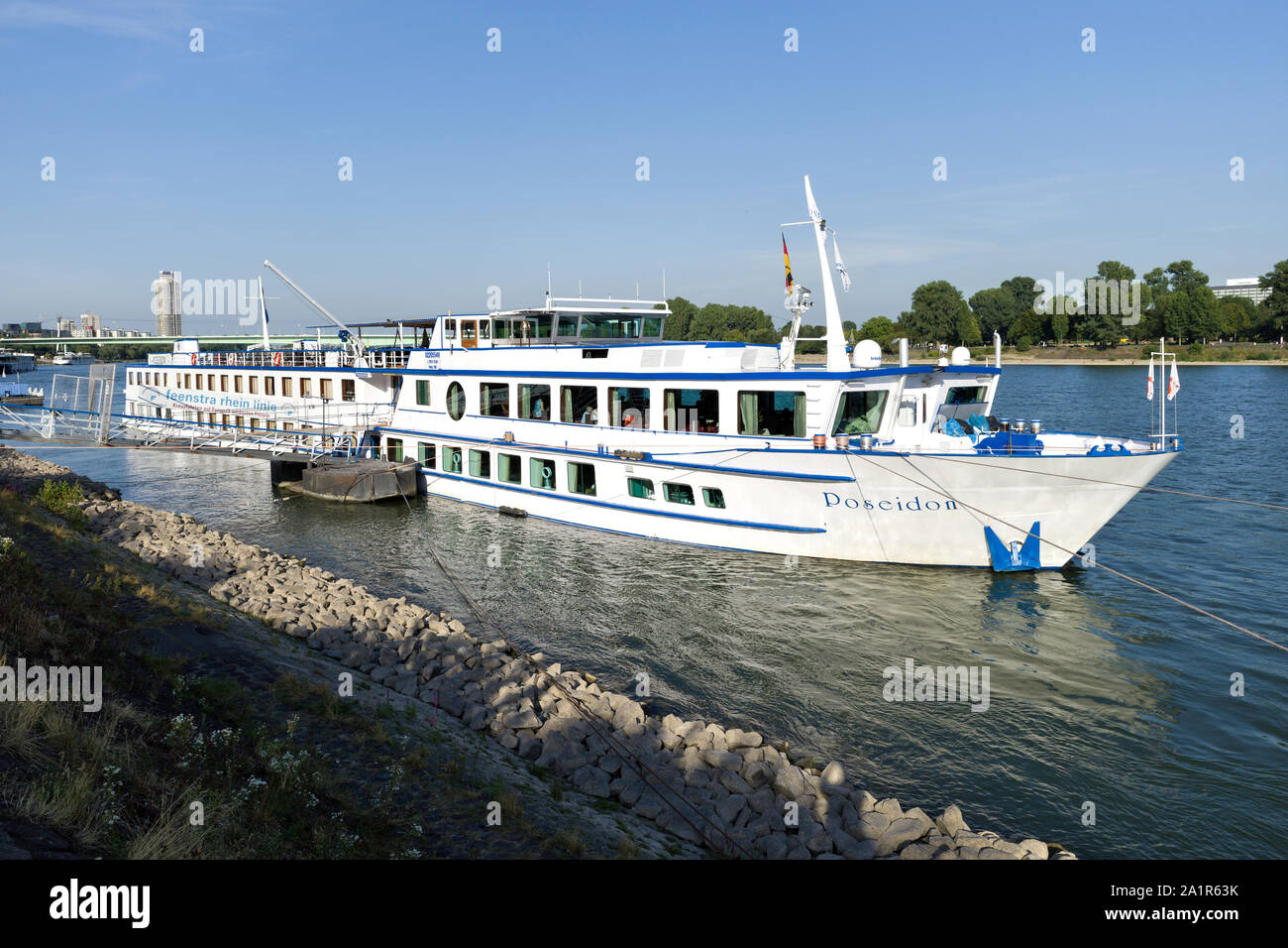 Dutch river cruise ship POSEIDON de Feenstra Rijn Lijn Banque D'Images