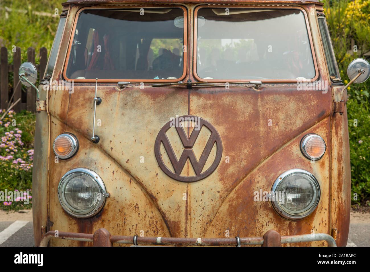 Camping-car Volkswagen classique Banque D'Images