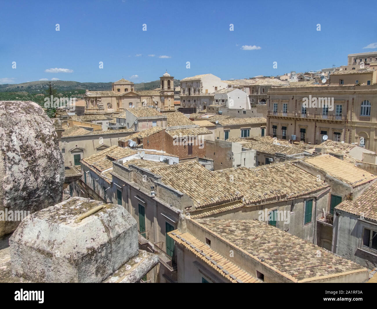 Ville nommée Noto situé dans la province de Syracuse en Sicile en Italie Banque D'Images
