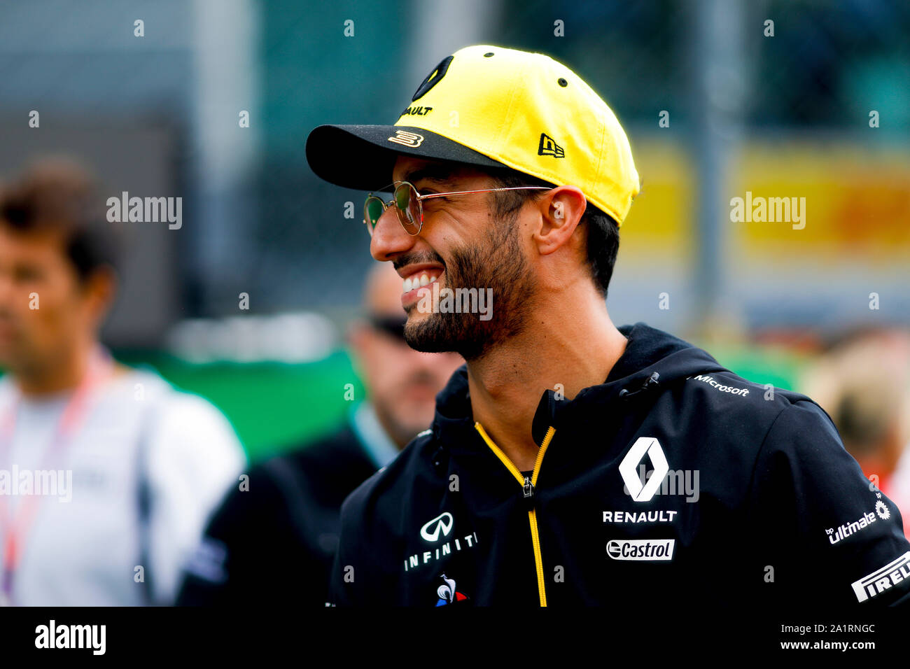 DANIEL RICCIARDO de Renault F1 Team sur la Formule 1 Grand Prix d'Italie à Monza, Circuit d'Eni à Monza, Italie. Banque D'Images