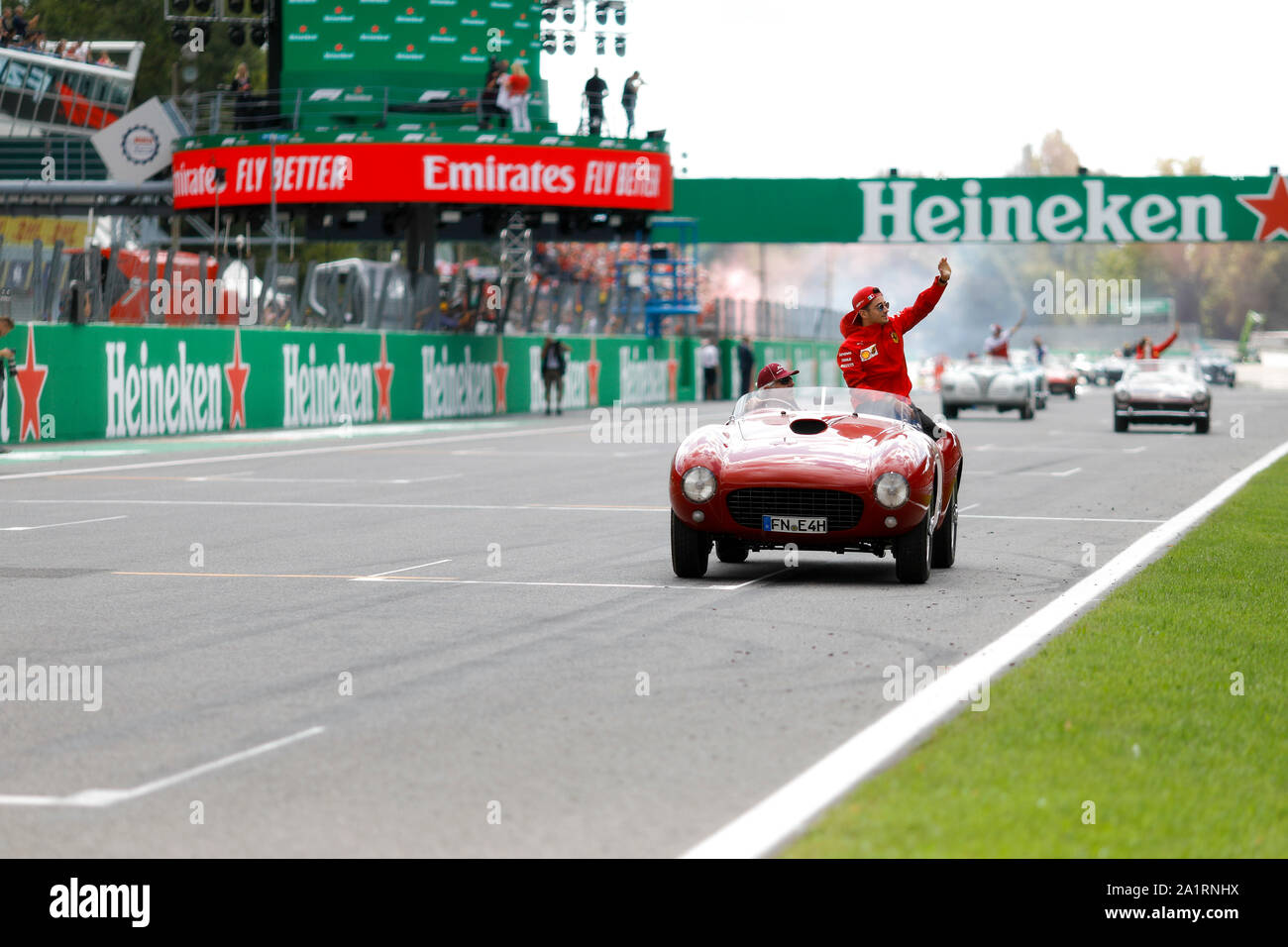 CHARLES LECLERC de la Scuderia Ferrari à la Formule 1 Grand Prix d'Italie à Monza, Circuit d'Eni à Monza, Italie. Banque D'Images