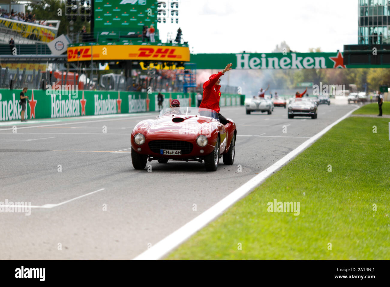 CHARLES LECLERC de la Scuderia Ferrari à la Formule 1 Grand Prix d'Italie à Monza, Circuit d'Eni à Monza, Italie. Banque D'Images