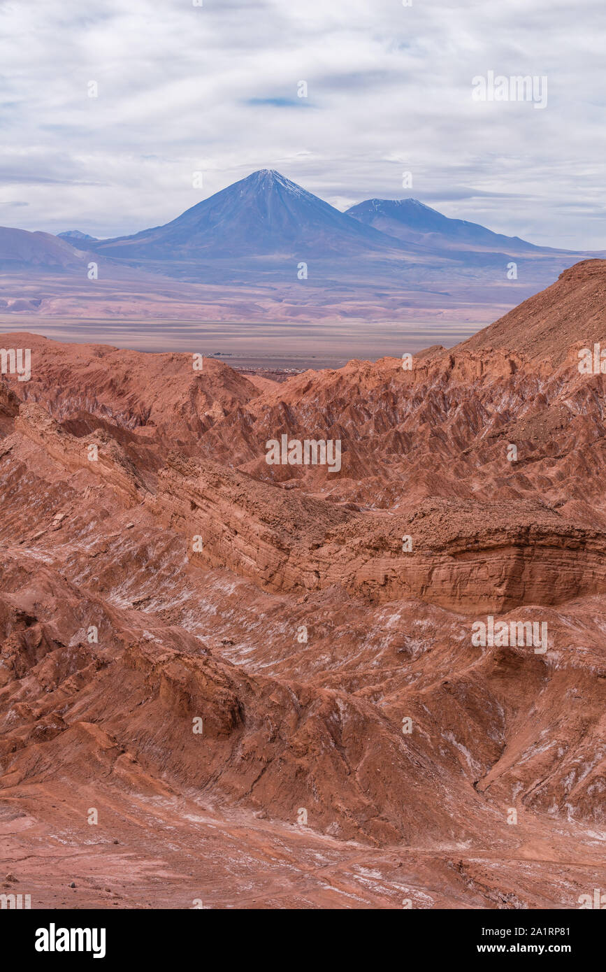Valle de lla Muerte ou Vallée de la mort, aussi Valle de Marte ou Vallée de Mars, Antofagasta, San Pedro de Atacama, Désert Atacama, Chili, Amérique latine Banque D'Images