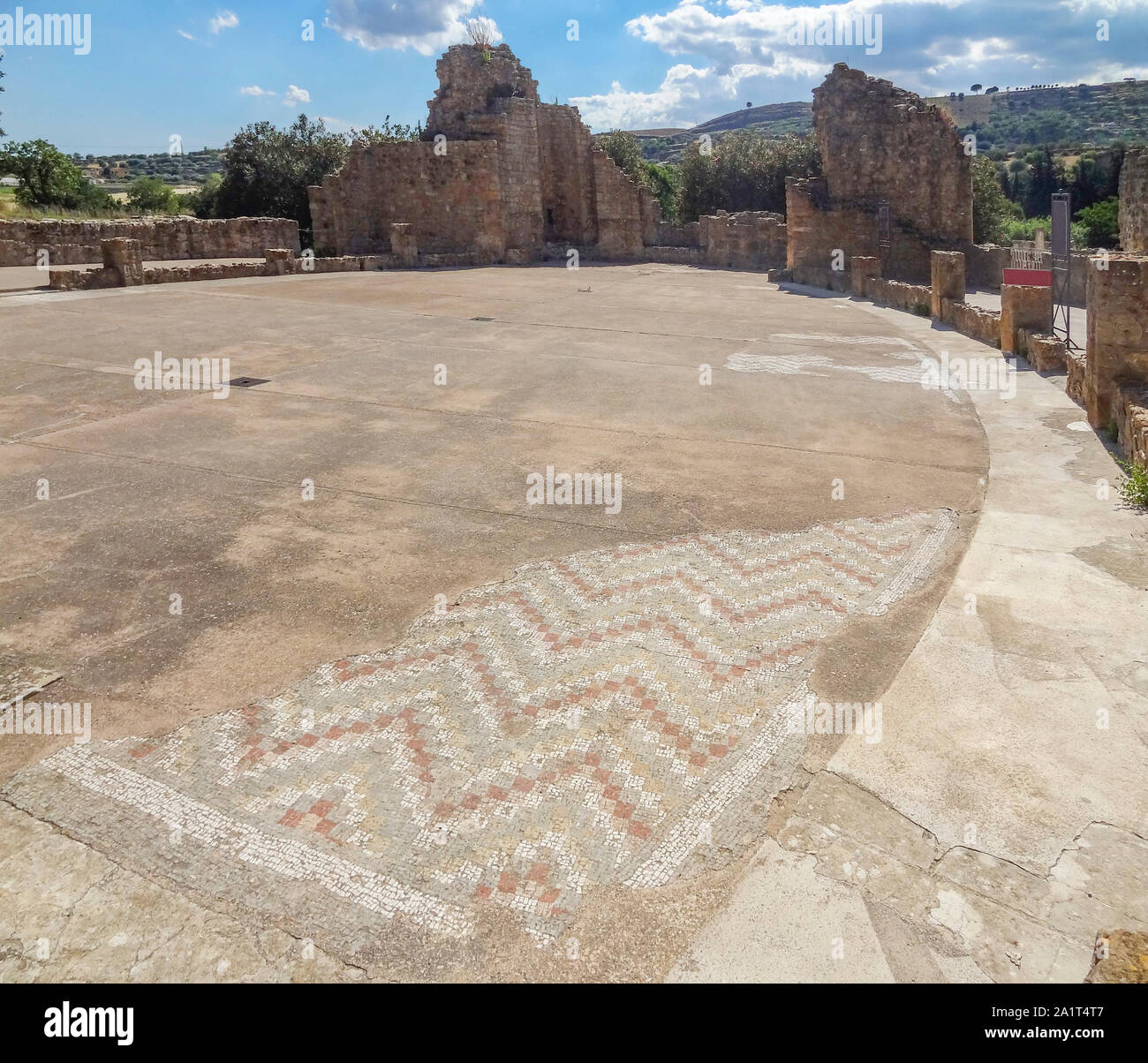 Villa Romana del Casale près de Piazza Armerina, en Sicile, Italie Banque D'Images