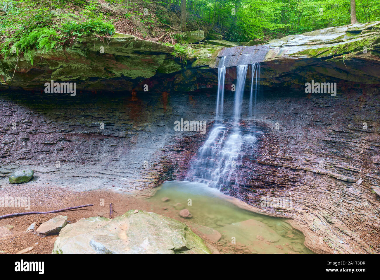 Blue Hen Falls de Cuyahoga Valley National Park. L'Ohio. USA Banque D'Images