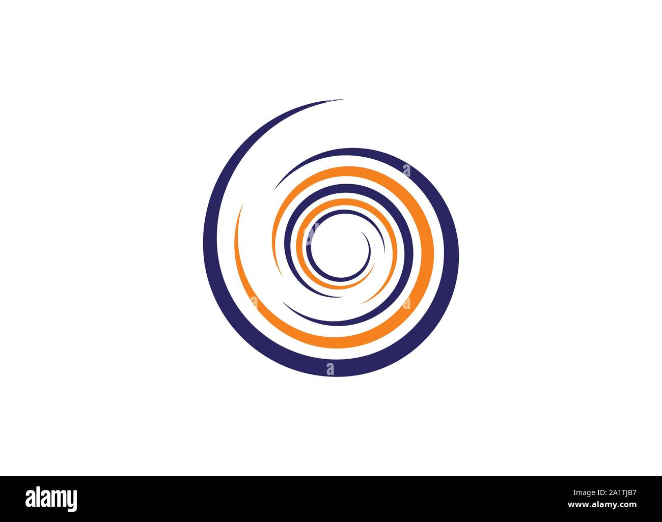 Spiral swirls et éléments de conception de logos, icônes, symboles et signes. Swirl Logo fleurs Ligne Spirale, spirale, logo design logo. Conception de logo rond. Illustration de Vecteur