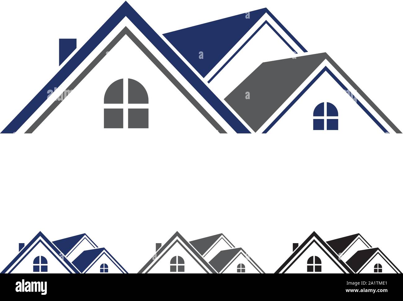 Real estate logo vector design, logo de l'immobilier, de la construction, conception de logo logo logo Accueil Établissement, signe, logo Maison Illustration de Vecteur
