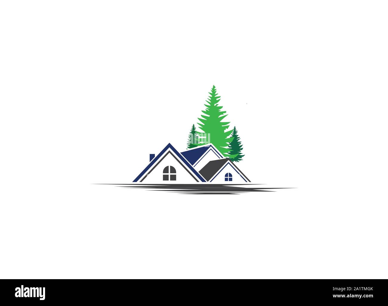 Real estate logo vector design, logo de l'immobilier, de la construction, conception de logo logo logo Accueil Établissement, signe, logo Maison Illustration de Vecteur