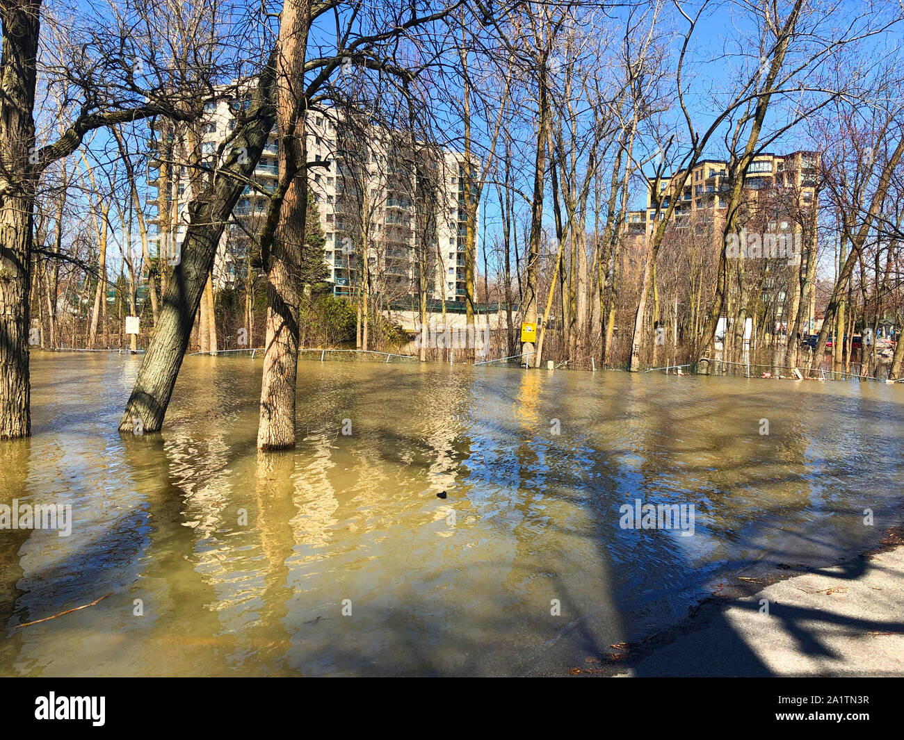 Suburbans Flood - Montréal - Canada Banque D'Images