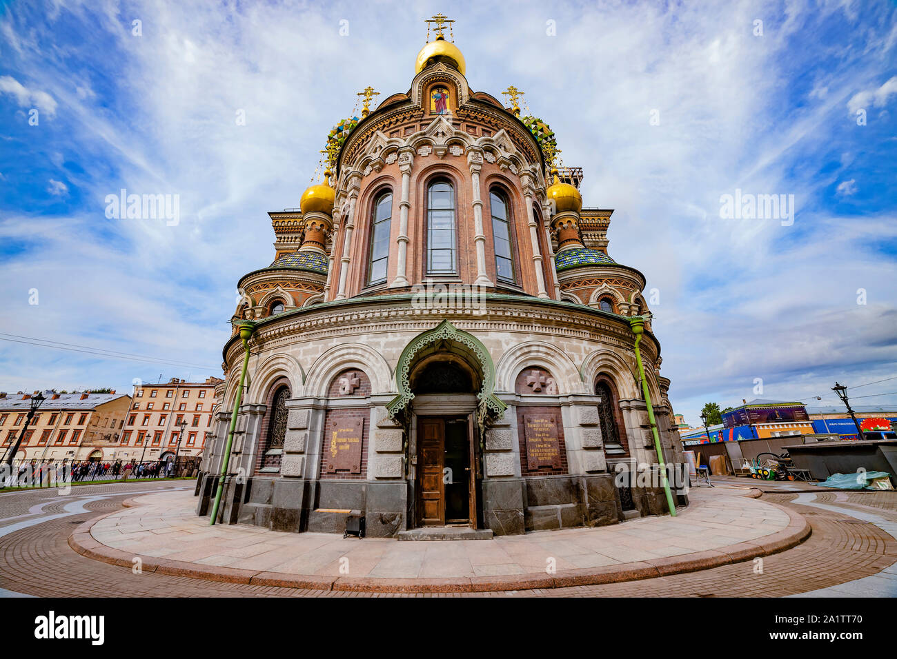 Sauveur sur le Sang Versé, (l'église de la résurrection), canal Griboyedov embankment, St Petersbourg, Russie. Banque D'Images