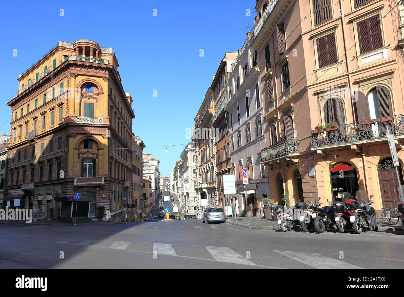 Rue de Rome, la vie quotidienne dans la ville Banque D'Images