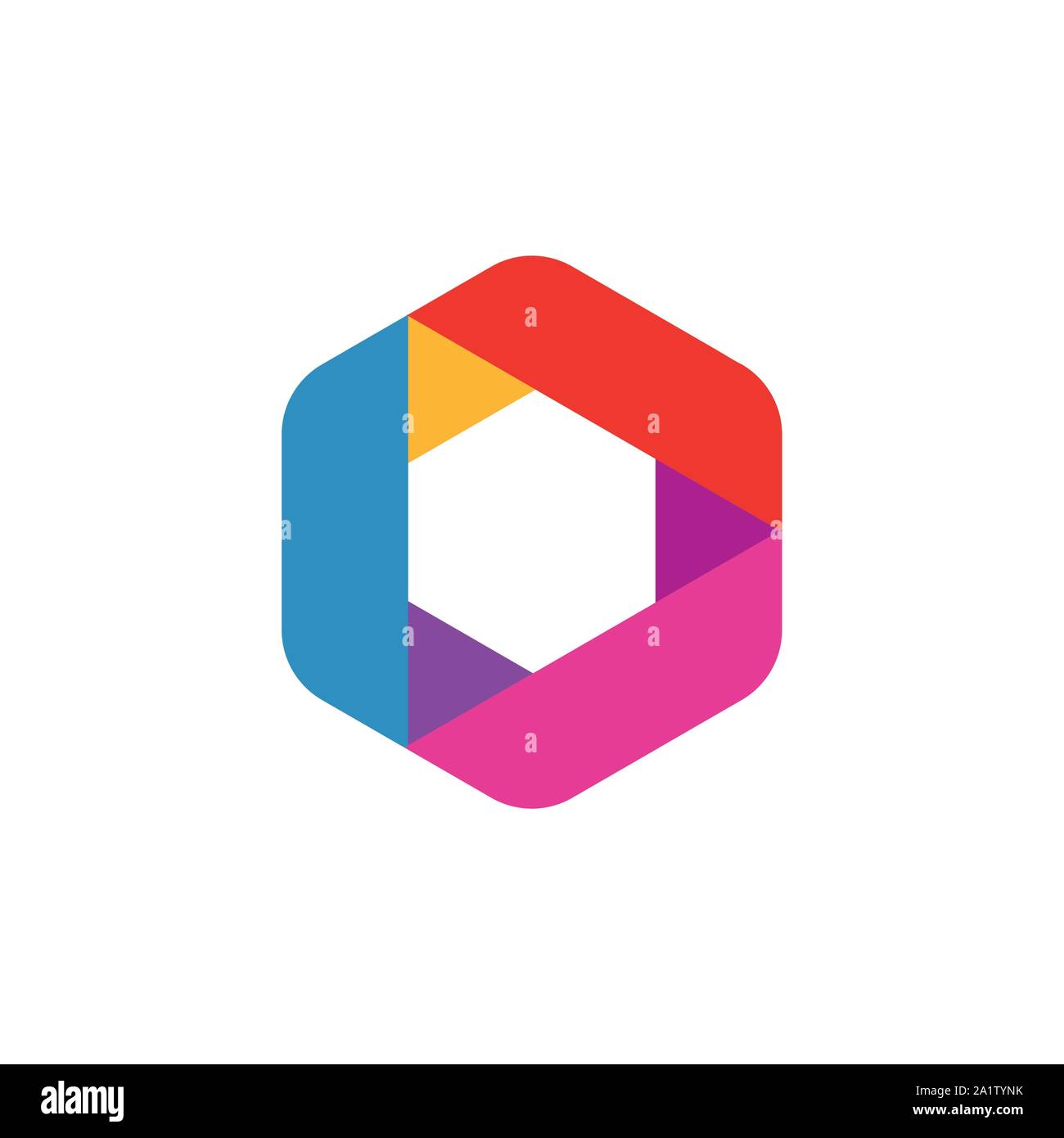 Hexagon logo Banque de photographies et d’images à haute résolution - Alamy