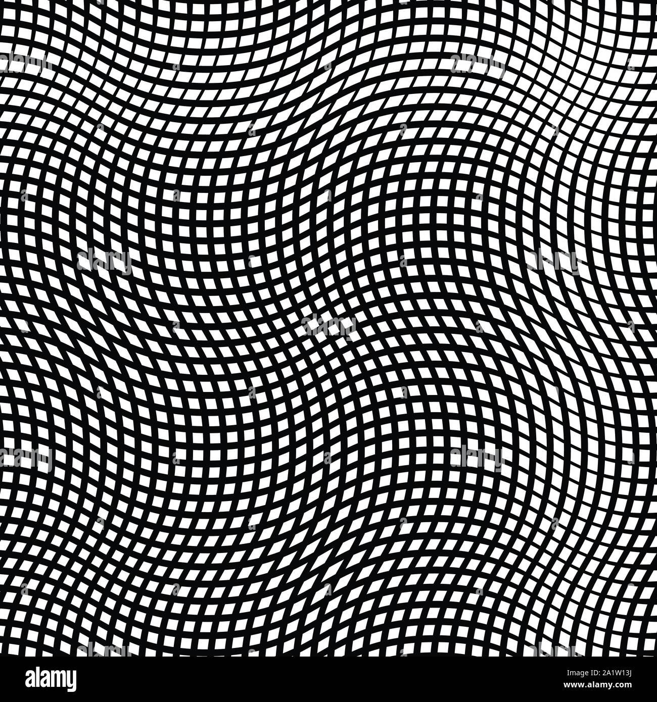 Warp, de forme libre, matrice réticulée de lignes de la matrice. Net géométriques complexes, web, modèle cellulaire contexte cellulaire. Amorphe, de forme libre, grille lat Illustration de Vecteur