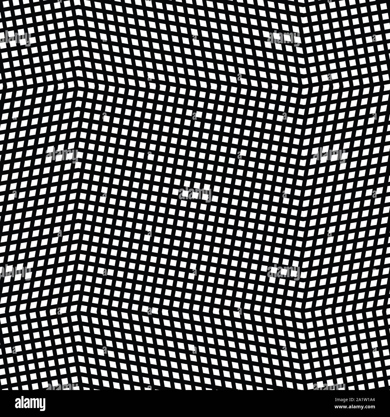 Warp, de forme libre, matrice réticulée de lignes de la matrice. Net géométriques complexes, web, modèle cellulaire contexte cellulaire. Amorphe, de forme libre, grille lat Illustration de Vecteur