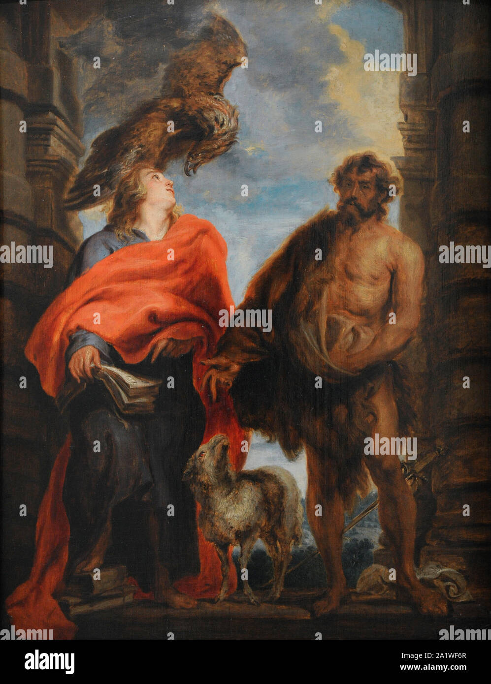 Anton van Dyck (1599-1641). Peintre flamand. Saint Jean l'Évangéliste et Saint Jean le Baptiste, ca.1620. San Fernando Académie Royale des Beaux-arts de Madrid. L'Espagne. Banque D'Images Anton van Dyck (1599-1641). Peintre flamand. Saint Jean l'Évangéliste et Saint Jean le Baptiste, ca.1620. San Fernando Académie Royale des Beaux-arts de Madrid. L'Espagne. Banque D'Images
