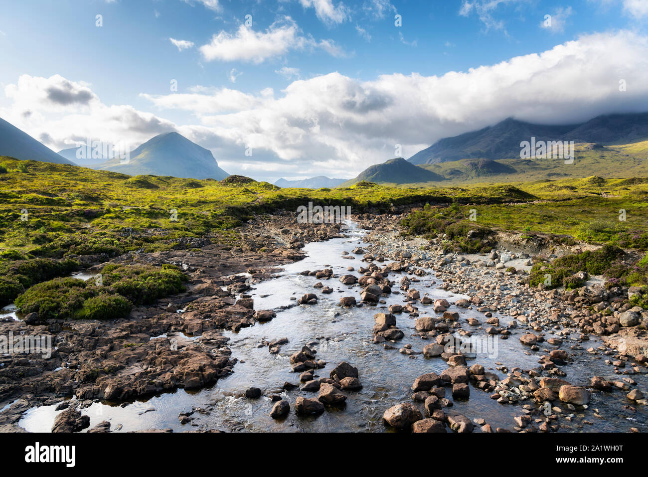 Cuillin Hills, à l'île de Skye, en Ecosse Banque D'Images