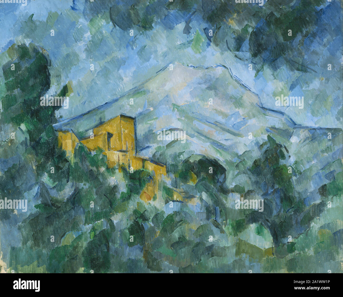 Montagne Sainte-Victoire et le Château Noir, 1904-06, par Paul Cézanne Banque D'Images