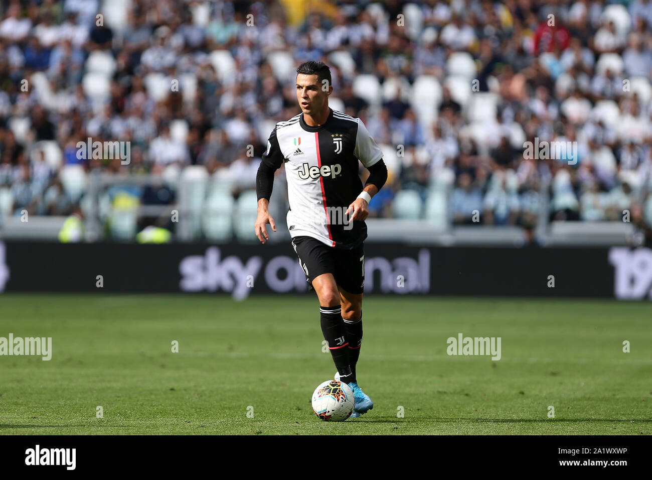 Turin , Italie . 28 SEPTEMBRE 2019 . Italien de série A. la Juventus FC vs Spal . Cristiano Ronaldo de la Juventus FC. Banque D'Images