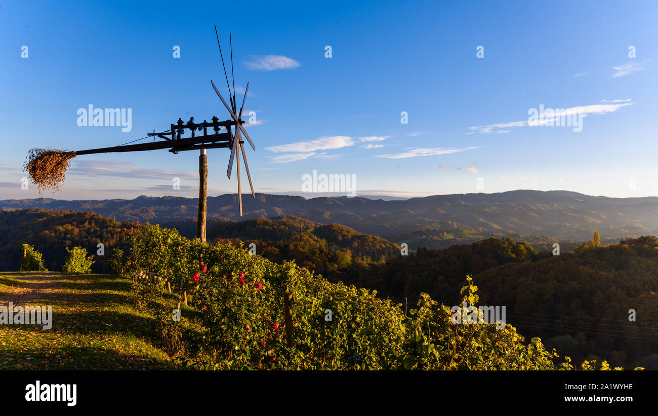 L'automne dans le sud de la Styrie site touristique Banque D'Images