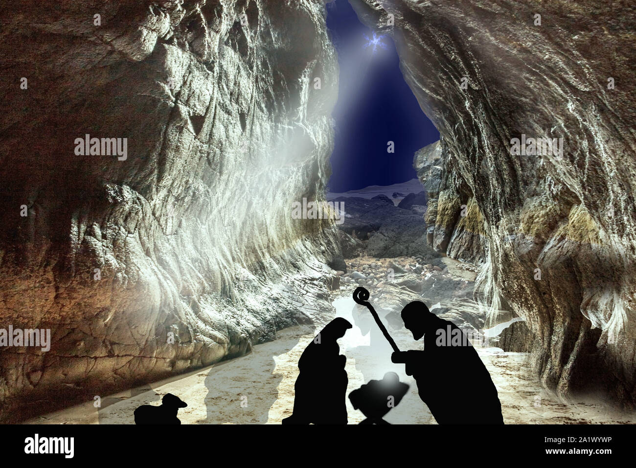 Crèche de Noël Banque D'Images