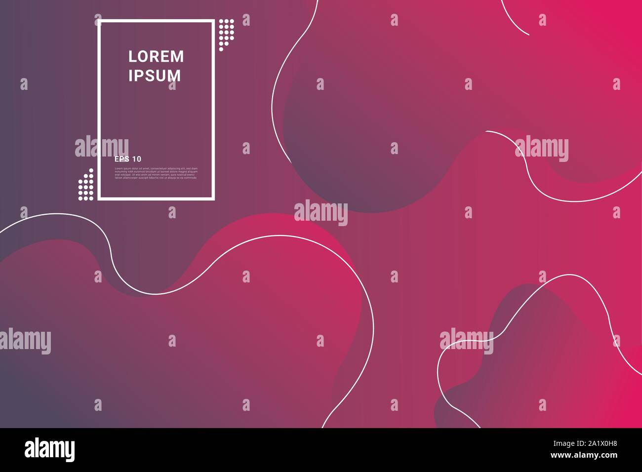 Les motifs de fond. Gradient branché. composition de formes Illustration de Vecteur