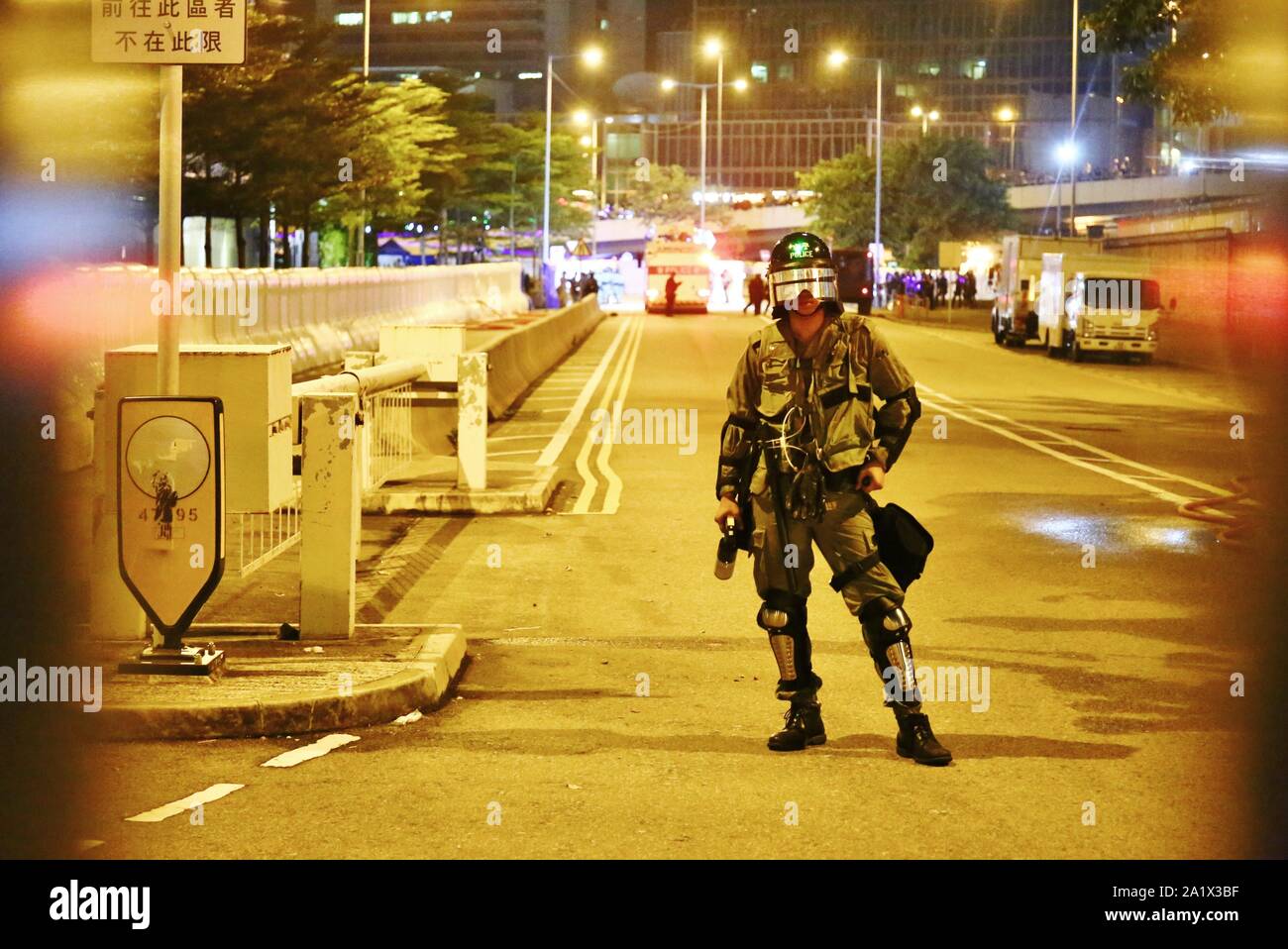 Hong Kong, Chine. 28 Sep, 2019. Centaines de milliers d'assister à une assemblée générale à Tamar Park, Amirauté, marquant le 5e anniversaire de circulation à Hong Kong. Gonzales : Crédit Photo/Alamy Live News Banque D'Images